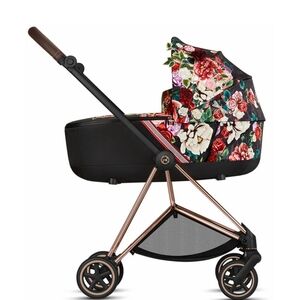 Floral Black Kids Stroller